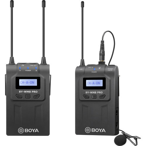 Boya UHF Dual Channel Wireless Mic Kit
