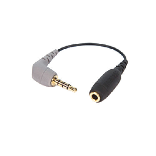 RODE SC4 3.5mm TRS Female to 3.5mm Right-Angle TRRS Male Adapter Cable for Smartphones