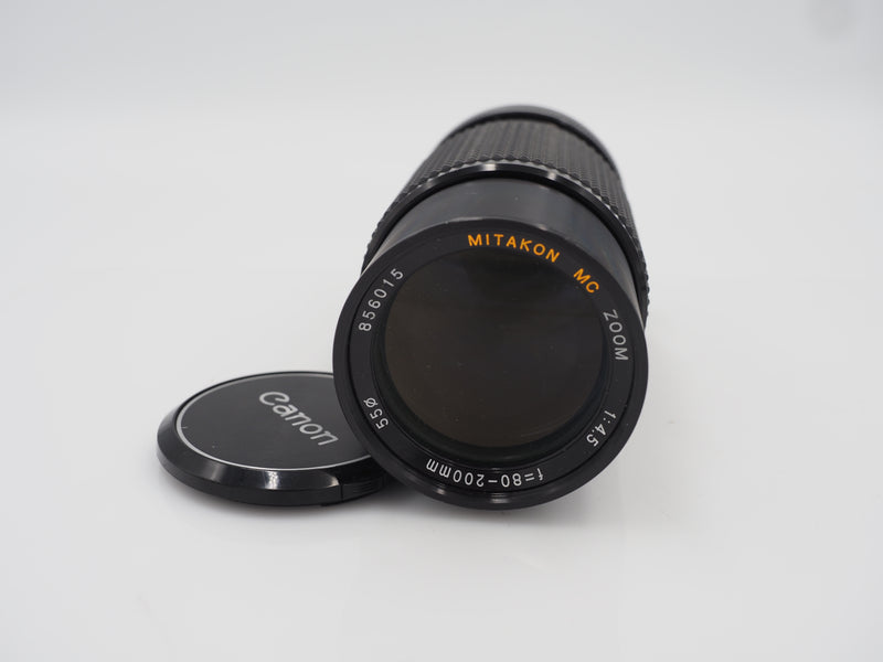 Used Mitokon 80-200mm f4.5 lens Canon FD