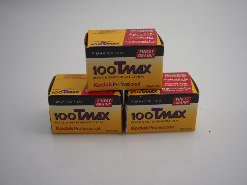 T-max 100 - 135 - 36 exposure film 3 rolls expired 11/2013
