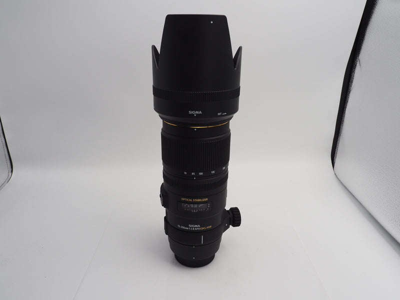 Used Sigma 70-200mm f2.8 EX DG OS HSM lens for Nikon