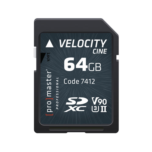 Promaster Velocity CINE 64GB SDXC Card