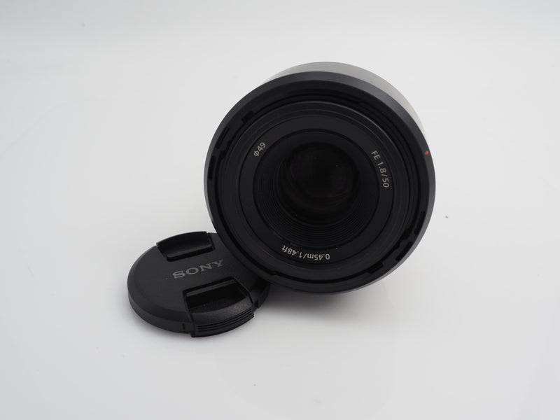 Used Sony 50mm f1.8 FE lens