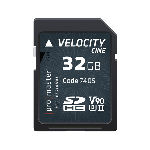 Promaster Velocity CINE 32GB SDHC Card