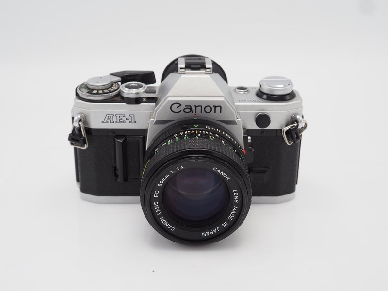 Used Canon AE-1 camera with 50mm f1.4 lens