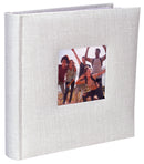 Malden International Designs Fabric Album 2-Up 4x6 Grey